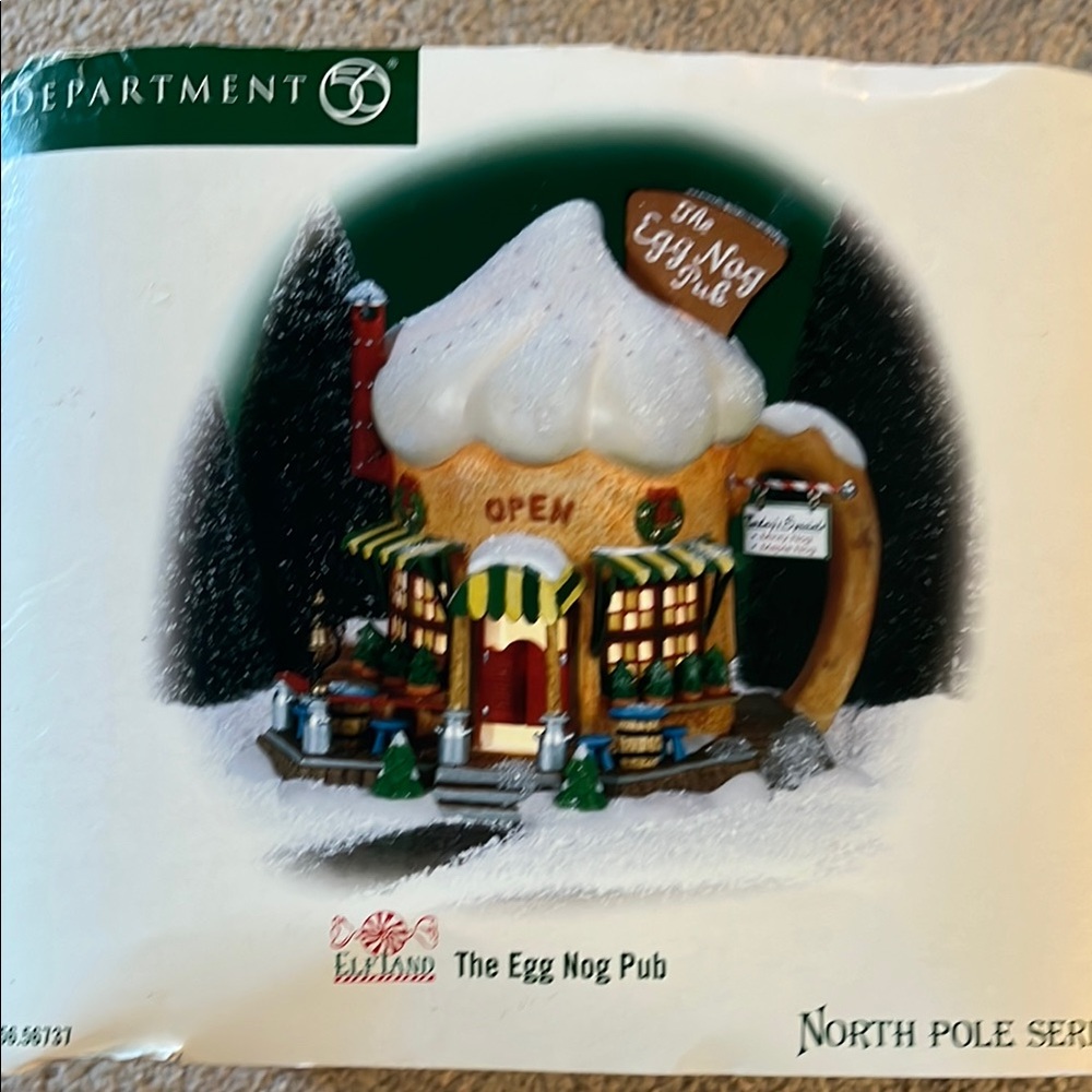 Department 56 Cream and Brown Holiday Decor